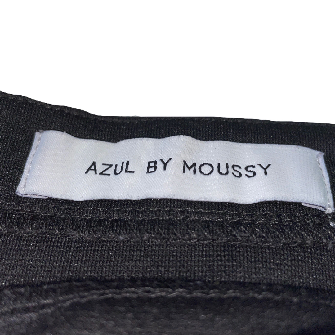 AZUL by moussy(アズールバイマウジー)の【AZULbymoussy】アズール ブラック ポイント刺繍 TシャツS レディースのトップス(Tシャツ(半袖/袖なし))の商品写真