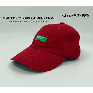 ユナイテッドカラーズオブベネトン(UNITED COLORS OF BENETTON.)のBENETTON ベネトン キャップ レッド 57-59(キャップ)