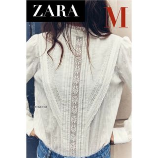 ザラ(ZARA)の【4/25まで限定出品＊新品】ZARA ロマンティックレーストップス ブラウス(シャツ/ブラウス(長袖/七分))