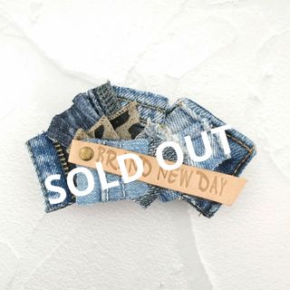 【SOLD OUT】デニムリメイクバレッタ(ヘアアクセサリー)