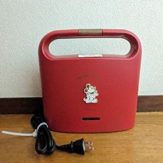 ディズニー(Disney)のミッキーマウス ホットサンドメーカー　レッド　ディズニー　TSH-701D(サンドメーカー)