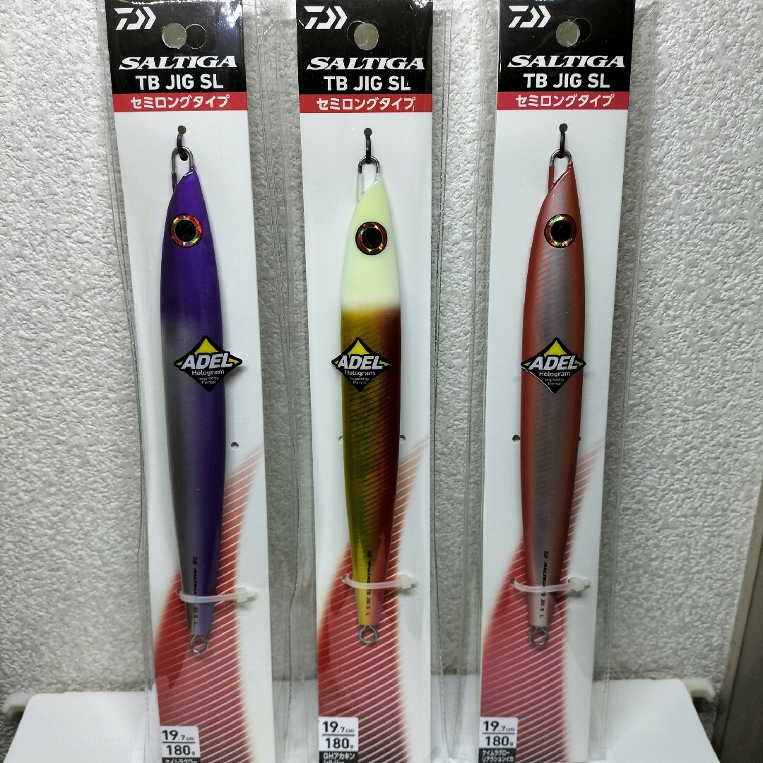 DAIWA(ダイワ)のDAIWA ダイワ ソルティガ TB JIG SL 180g  ３カラーセット スポーツ/アウトドアのフィッシング(ルアー用品)の商品写真