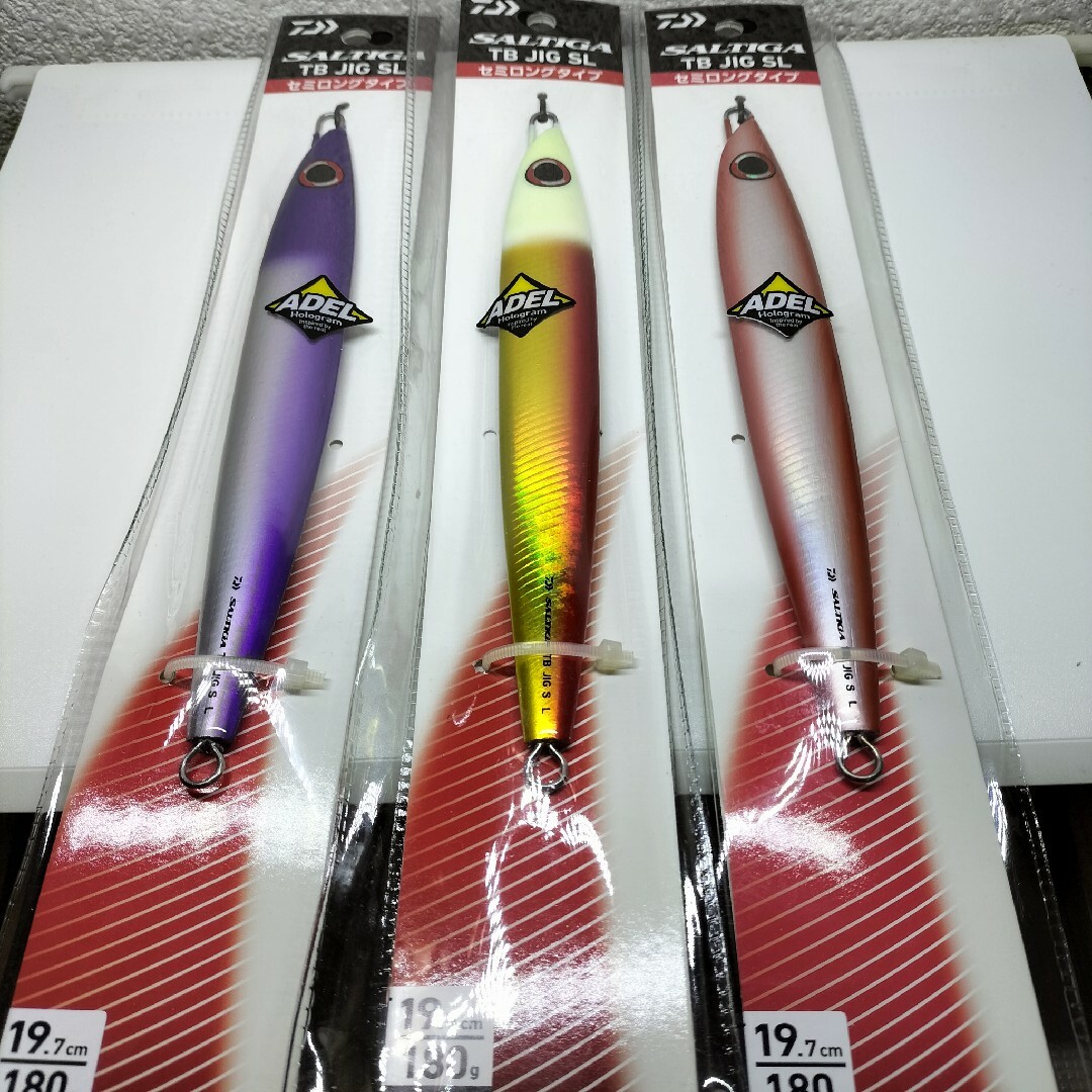 DAIWA(ダイワ)のDAIWA ダイワ ソルティガ TB JIG SL 180g  ３カラーセット スポーツ/アウトドアのフィッシング(ルアー用品)の商品写真