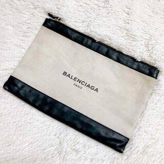 Balenciaga - ✨綺麗✨BALENCIAGA バレンシアガ キャンバス クラッチバッグ ブラック