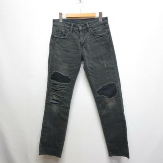 リーバイス(Levi's)のリーバイスLevi's 511 リペア加工 デニム パンツ ジーンズ 28薄黒(デニム/ジーンズ)