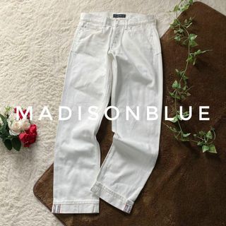 マディソンブルー(MADISONBLUE)のマディソンブルー　ホワイトデニム　セルヴィッチ　ストレート　4サイズ　試着のみ(デニム/ジーンズ)