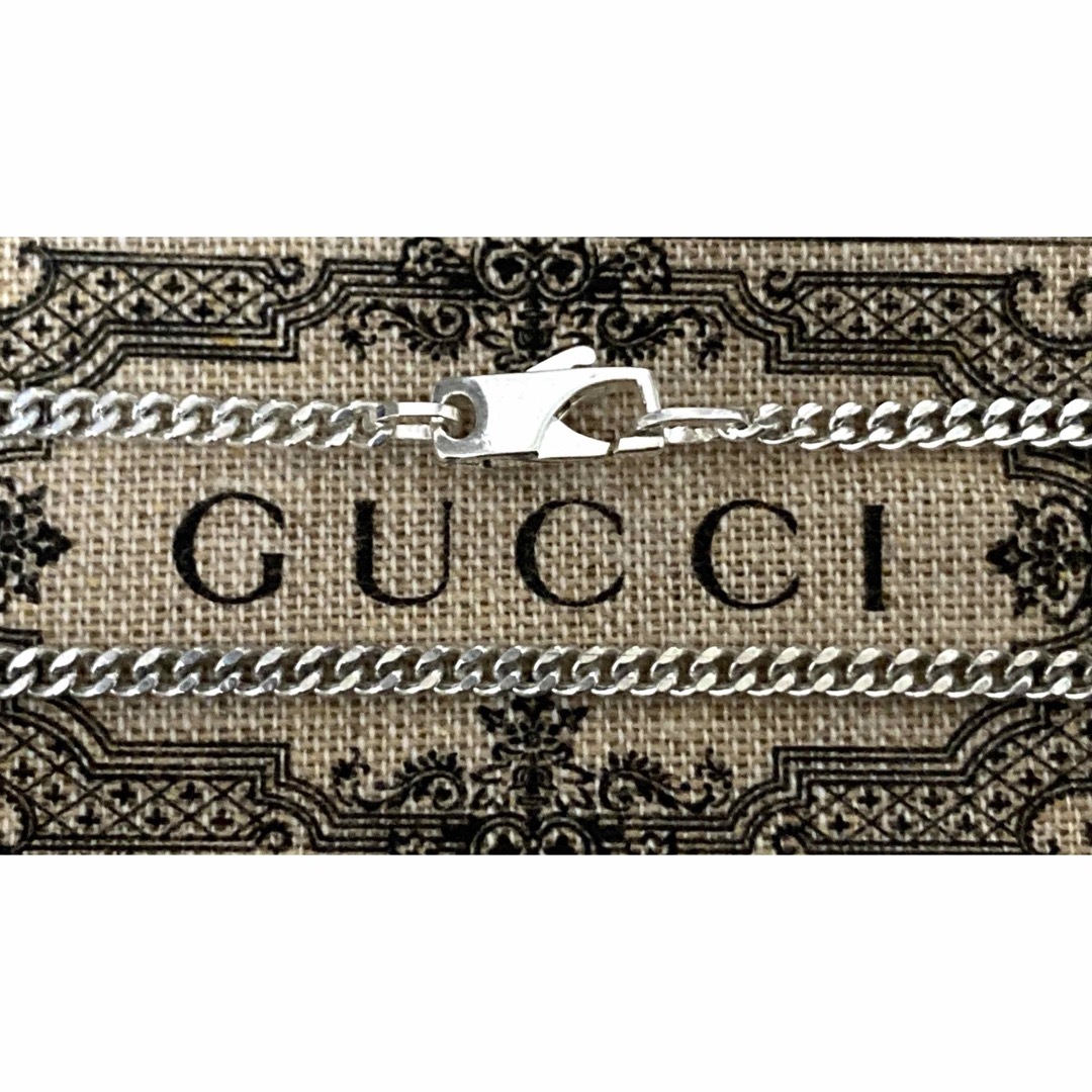 Gucci(グッチ)の正規品 グッチ 喜平チェーンネックレス シルバー925(50cm/刻印なし レディースのアクセサリー(ネックレス)の商品写真