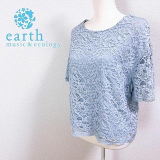 earth music&ecology フラワー 半袖カットソー プルオーバー