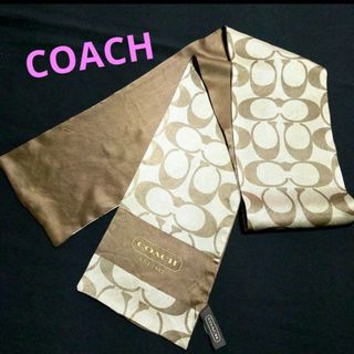 コーチ(COACH)のCOACH シグネチャー ロング スカーフ(バンダナ/スカーフ)