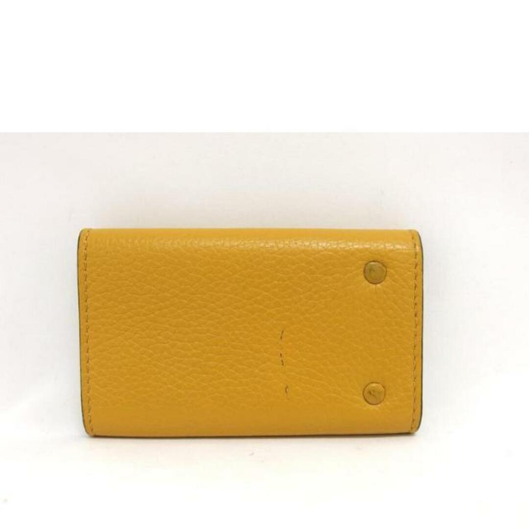 CELINE セリーヌ/6連キーケース/バイカラー/イエロー×グレージュ/S・S******/ブランドバック/Bランク/04【中古】 CELINE セリーヌ/6連キーケース/バイカラー/イエロー×グレージュ/S・S******/ブランドバック/Bランク/04【中古】