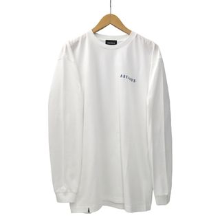 アザー(other)のABEAMUS クルーネック 長袖 コットン Tシャツ XL ホワイト(Tシャツ/カットソー(七分/長袖))