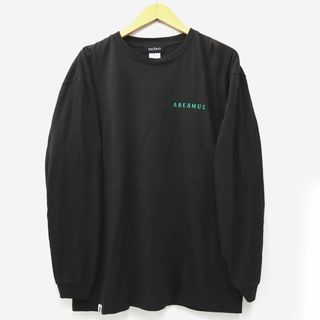 アザー(other)のABEAMUS クルーネック 長袖 コットン Tシャツ XL ブラック(Tシャツ/カットソー(七分/長袖))