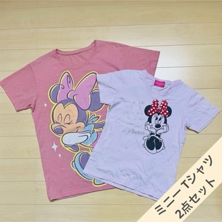 ディズニー(Disney)のミニーちゃん 半袖Tシャツ サイズ別 2点セット(Tシャツ/カットソー)