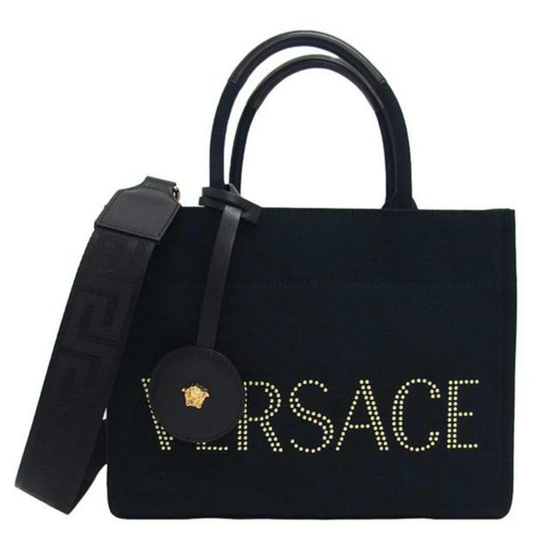 VERSACE ヴェルサーチェ/スタッズロゴ/キャンバス2WAYバッグ VERSACE ヴェルサーチェ/スタッズロゴ/キャンバス2WAYバッグ
