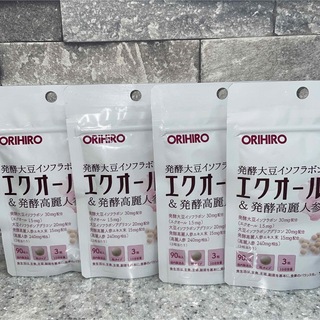 オリヒロ(ORIHIRO)のオリヒロ エクオール＆発酵高麗人参粒 30日分　90粒　4袋(その他)