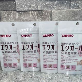 オリヒロ(ORIHIRO)のオリヒロ エクオール＆発酵高麗人参粒 30日分　90粒　4袋(その他)
