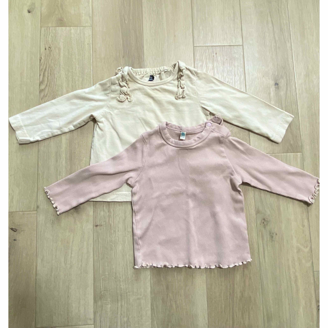西松屋(ニシマツヤ)の西松屋 長袖Ｔシャツ 2枚セット キッズ/ベビー/マタニティのベビー服(~85cm)(Ｔシャツ)の商品写真