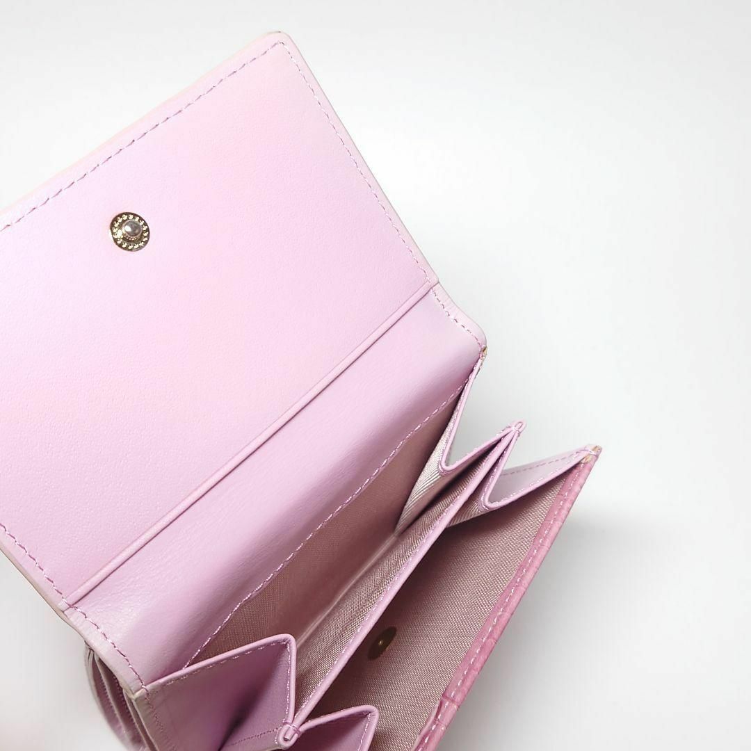 LANVIN en Bleu(ランバンオンブルー)の【新品タグ付き】ランバンオンブルー マゼンダ二つ折り財布 ピンク レディースのファッション小物(財布)の商品写真