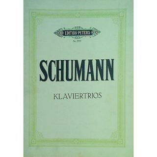 楽譜・スコア SCHUMANN KLAVIERTRIOS edition peters nr.2377 ペータース版 シューマン ピアノトリオ(楽譜)