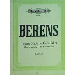楽譜・スコア BERENS Neueste Schule der Gelaufigkeit Op.61 Heft 2 EDITION PETERS nr.3187b ペータース版(楽譜)