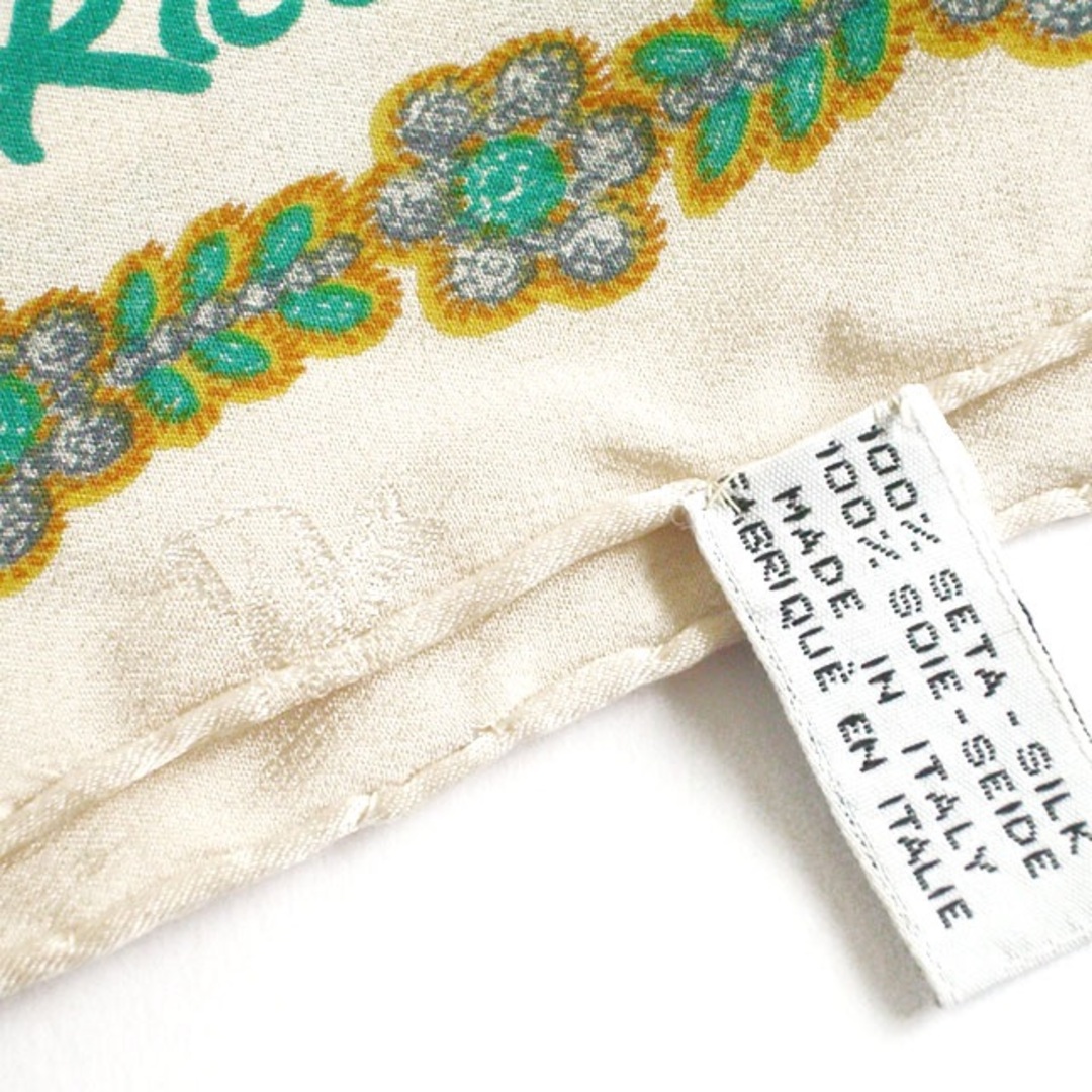 NINA RICCI(ニナリッチ)の 美品 ニナリッチ 大判シルクスカーフ イタリア製 送料無料 レディースのファッション小物(バンダナ/スカーフ)の商品写真