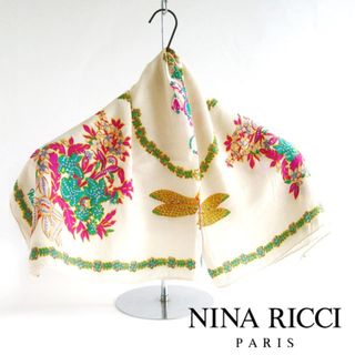 NINA RICCI -  美品 ニナリッチ 大判シルクスカーフ イタリア製 送料無料