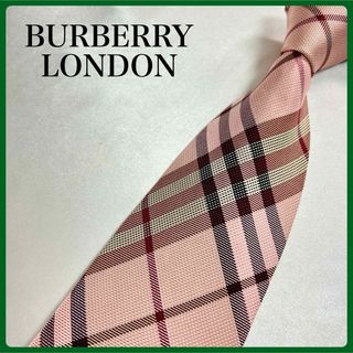 BURBERRY - バーバリーロンドン チェック シルクネクタイ イタリア製 ノバチェック 人気柄