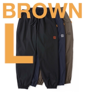 23SS SEE SEE WIDE NYLON PANTS BROWN L