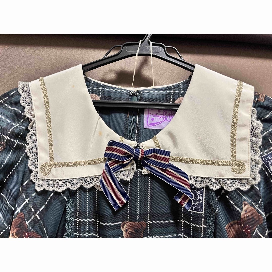 Angelic Pretty(アンジェリックプリティー)のAngelicpretty British bear ワンピース レディースのワンピース(ひざ丈ワンピース)の商品写真