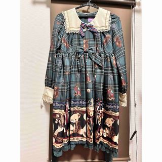 アンジェリックプリティー(Angelic Pretty)のAngelicpretty British bear ワンピース(ひざ丈ワンピース)