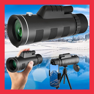 40X60 単眼鏡 望遠鏡 高倍率 Bak4搭載 スマートフォン対応 スマホ撮影(レンズ(ズーム))