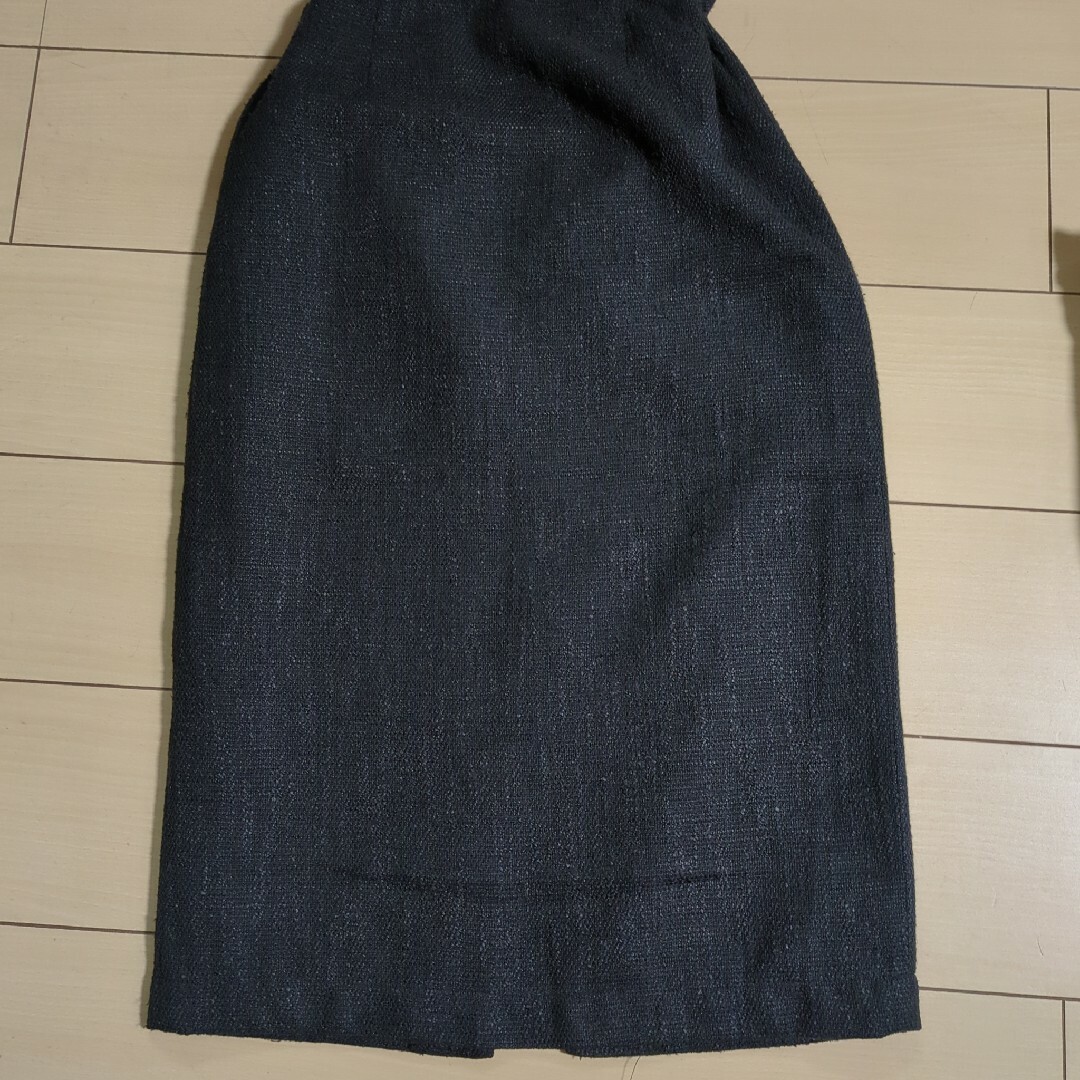 coca(コカ)のコカ coca ツイードスカート タイトスカート M ブラック　黒 キレイめ レディースのスカート(ひざ丈スカート)の商品写真