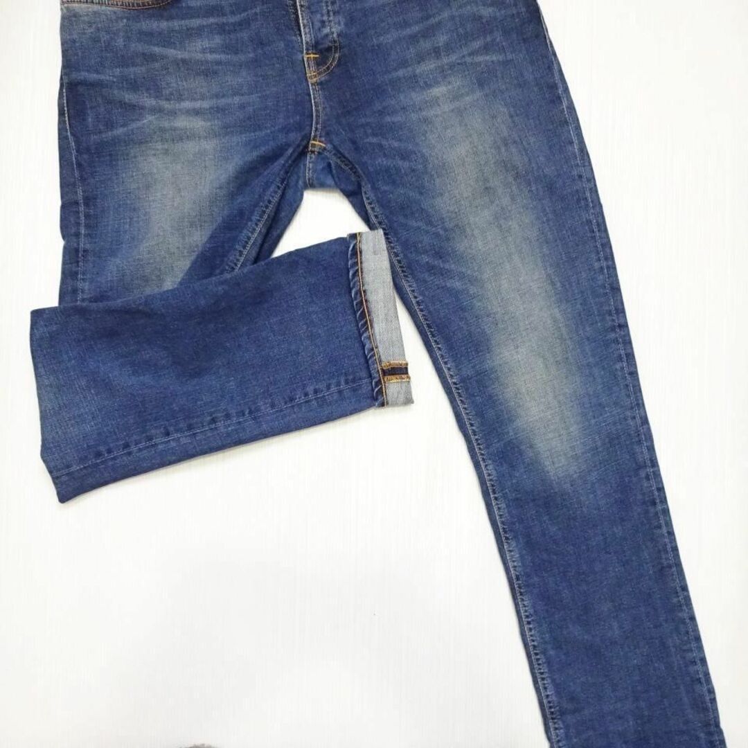 Nudie Jeans(ヌーディジーンズ)のヌーディージーンズ　GRIM TIM　W92cm　スリムストレート　強ストレッチ メンズのパンツ(デニム/ジーンズ)の商品写真