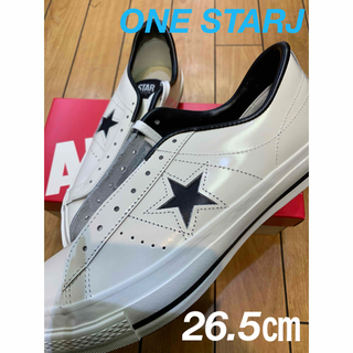 ワンスター(ONE STAR（CONVERSE）)の✨新品・本革✨コンバース　ワンスターJ 日本製　ホワイト　ブラック　レザー(スニーカー)