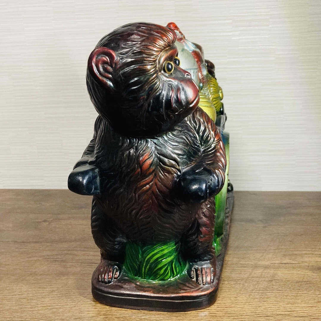 猿 申 干支 米俵 縁起物 置物 金属製 貯金箱の通販 by ⭐︎toMI 猿 申 干支 米俵 縁起物 置物 金属製 貯金箱の通販 by ⭐︎toMI