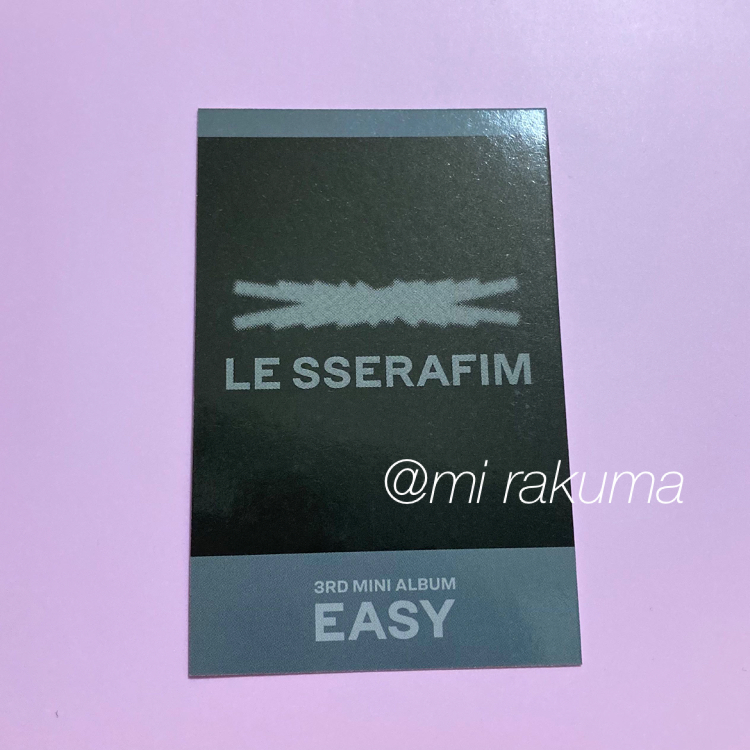 LE SSERAFIM(ルセラフィム)のEASY  ユンジン　soundwave  インスタントフォト エンタメ/ホビーのトレーディングカード(その他)の商品写真