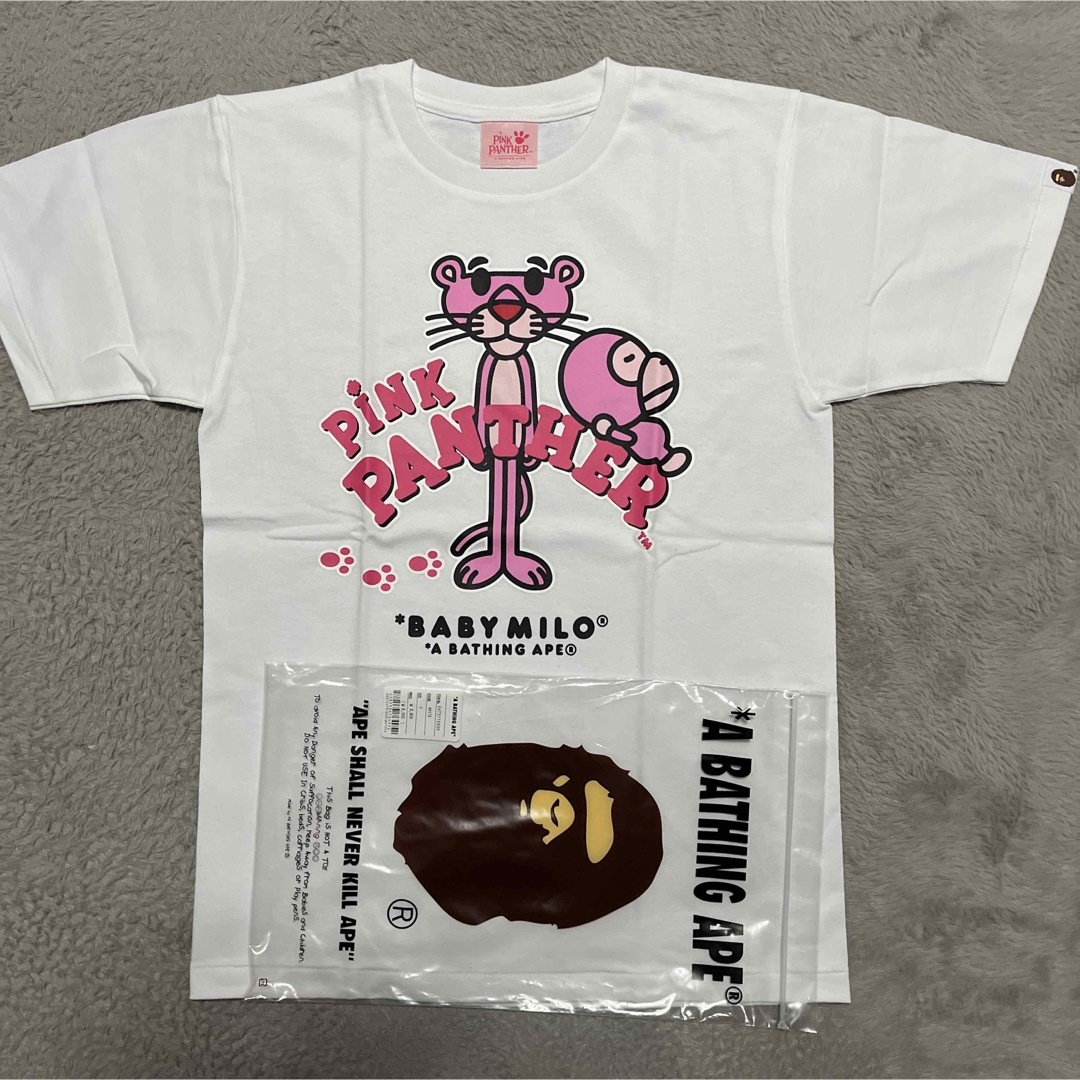 A BATHING APE(アベイシングエイプ)のAPE BAPE KAWS PINK PANTHER ピンクパンサー　tシャツ メンズのトップス(Tシャツ/カットソー(半袖/袖なし))の商品写真