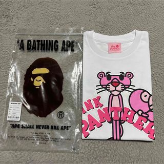 アベイシングエイプ(A BATHING APE)のAPE BAPE KAWS PINK PANTHER ピンクパンサー　tシャツ(Tシャツ/カットソー(半袖/袖なし))