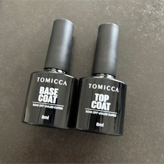 TOMICCAのジェルネイル ノンワイプトップコート ベースコート(ネイルトップコート/ベースコート)