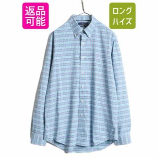 ラルフローレン(Ralph Lauren)のラルフローレン チェック 長袖 ボタンダウン シャツ メンズ L / 古着 POLO ポロ 長袖シャツ ワンポイント ポニー刺繍 マルチカラー 薄手(シャツ)