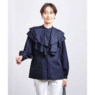 ユナイテッドアローズ(UNITED ARROWS)のUNITED ARROWS　C フリル バンドカラー ロングスリーブ ブラウス(シャツ/ブラウス(長袖/七分))