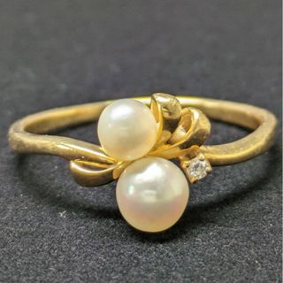 ミキモト(MIKIMOTO)の795 ミキモトパールリングK18YGイエローゴールド20号(リング(指輪))