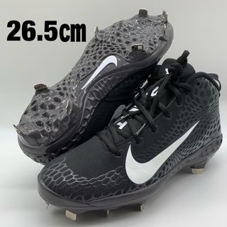 ナイキ(NIKE)のNIKE 野球 スパイク ブラック 黒 26.5㎝ ミドルカット 金具 トラウト(シューズ)