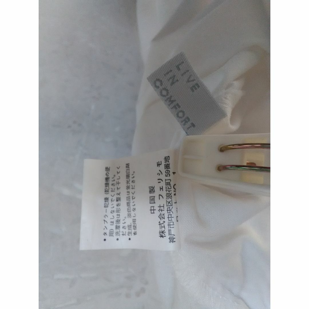 3881_LL_タンクトップチュニック_白薄目生地前レース刺繍飾りタンクトップチ エンタメ/ホビーのコスプレ(衣装)の商品写真