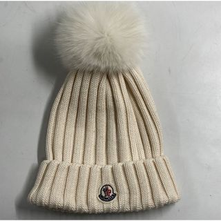 モンクレール(MONCLER)のMONCLER モンクレール　 ニット帽 フォックスファー　FOX(ニット帽/ビーニー)