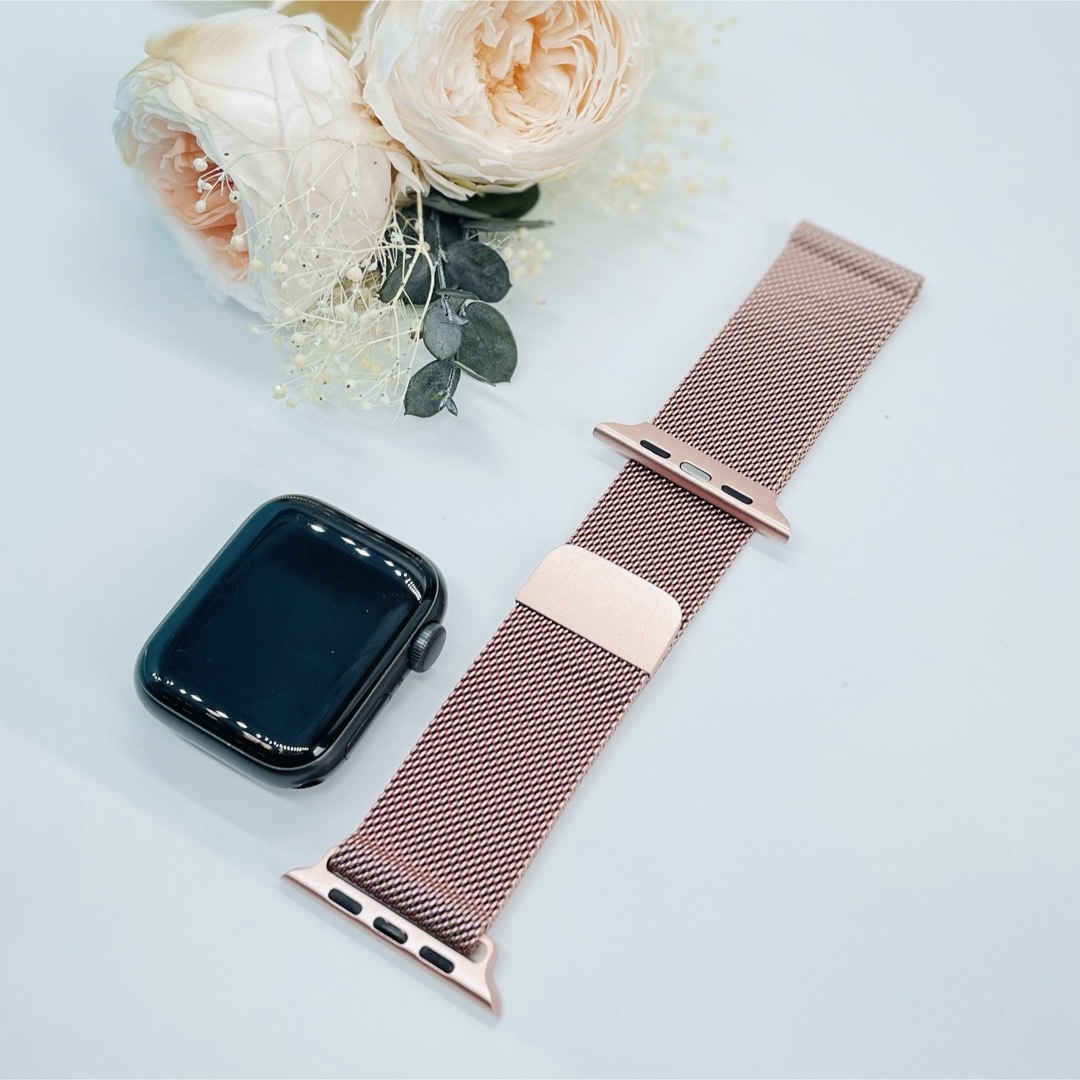 Apple Watch(アップルウォッチ)の【新品未使用】アップルウォッチバンド 42/44/45mm ローズゴールド レディースのファッション小物(腕時計)の商品写真