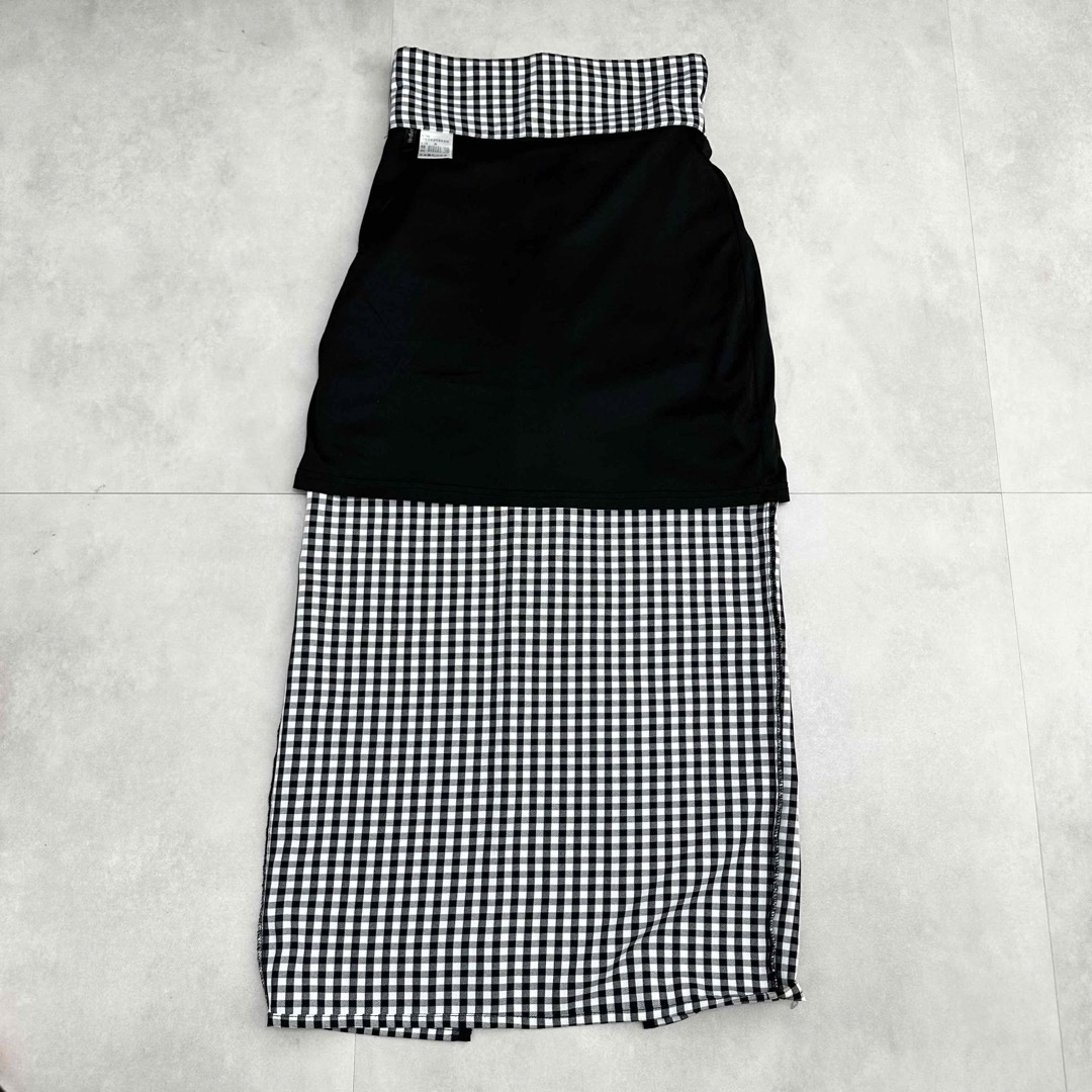 heather(ヘザー)の【Heather】ヘザーロングスカート  タイトスカート ギンガムチェック レディースのスカート(ロングスカート)の商品写真