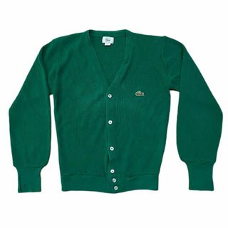 ラコステ(LACOSTE)の80s USA製 ラコステ カーディガン XL グリーン あいみょん着(カーディガン)