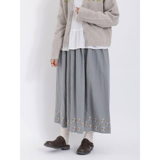 SM2 - サマンサモスモス　新品未使用タグ付き　マカベアリス　裾刺繍スカート　刺繍作家