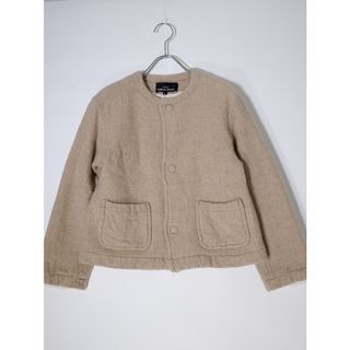 tricot COMME des GARCONS/トリコ コムデギャルソン 2018AW ノーカラー縮絨ウールジャケット【S】【LJKA74409】